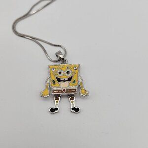 Spongebob Squarepants Cartoon Character Charm Articulated Pendant Necklace